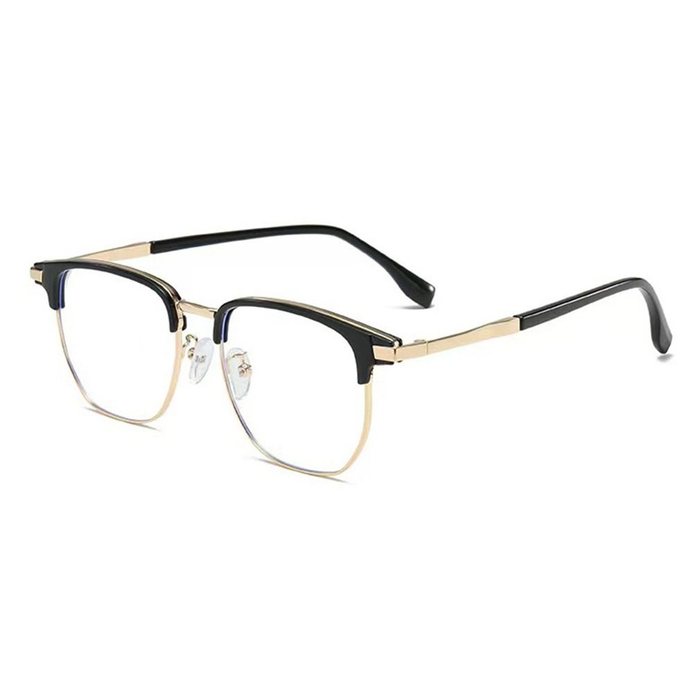 +0 +100 +150 +200 +250 Anti Blue Light Glasses Metal Frame Big Frame Reading Glasses Plus Diopters Square Frame