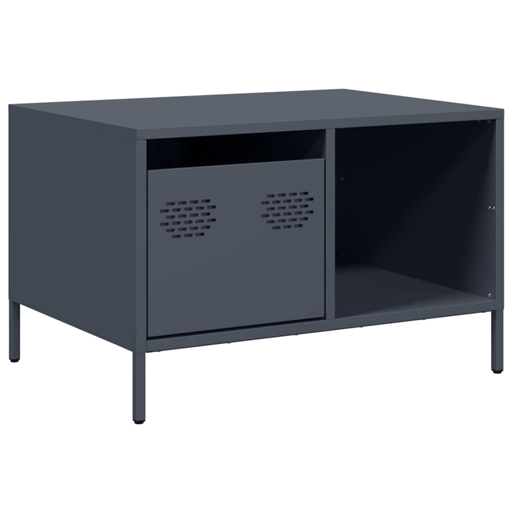 Coffee Table Anthracite 68.5 X 50 X 43.5 Cm Cold Rolled Steel