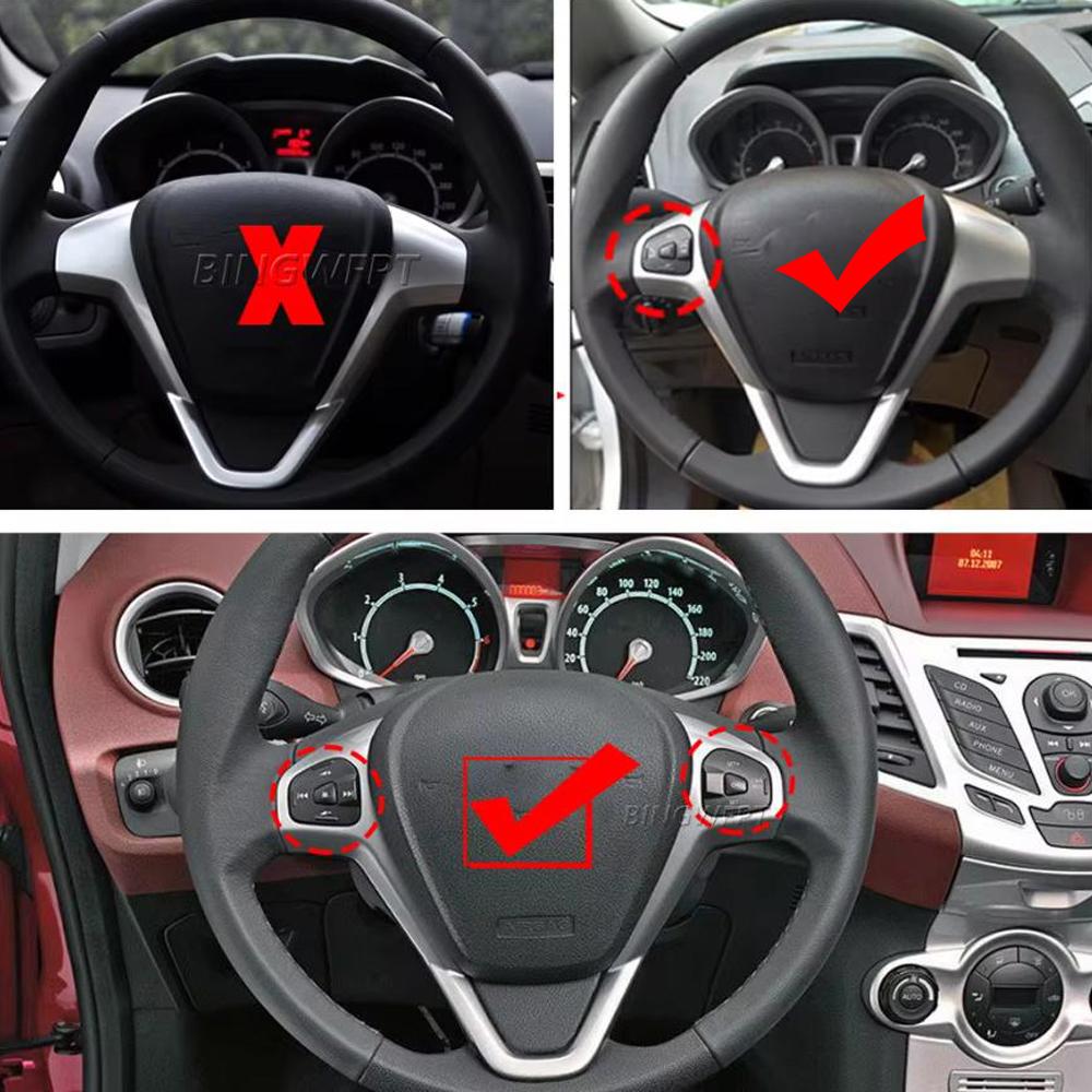 Neuer linker Lenkrad-Bedientasten-Schalter mit Hintergrundbeleuchtung für Ford Fiesta Mk7 Mk8 ST Ecosport 2013-2015
