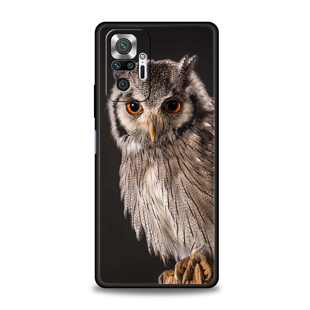 Cartoon Girl Gifts Lovely Owl Luxury Phone Case For Xiaomi Redmi Note 12 11 10 Pro Plus 9S 9 8 7 9T 8T 9C 9A 5G K40 Gaming Cover