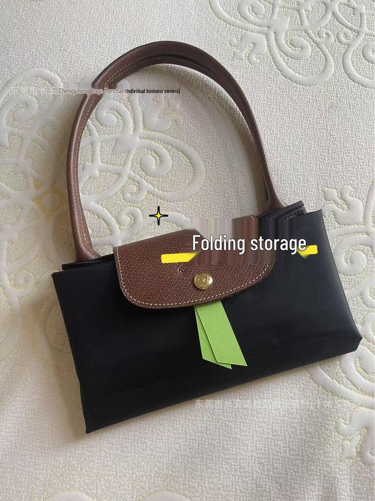 Longxiang 70th Anniversary Classic Waterproof Nylon Shoulder Handbag - Women's Large Capacity Underarm Bag