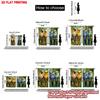 2D Flat Printing 2pcs Curtain Curtains Four Colorful Singing Parrots Digital Printed Polyester Drapes Birthday Party Perfect for