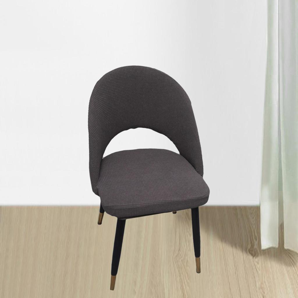 Short Back Curved Chair Cover Stretch Removable Polyester Home Slipcover