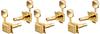 SCUD 2103GS Kluson-Type Tuners, 6 Left, Gold, Metal Knobs