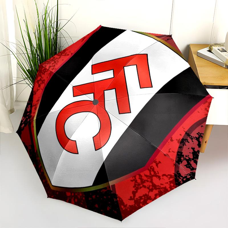 Fulham Football Club  Pattern, Automatic Folding Umbrella, Portable and Foldable Design, 8 Ribs, a Christmas or Birthday Gift.