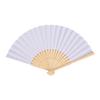 Personalized White Folding Elegant Paper Fan for Wedding Guest Gifts, Foldable Bamboo Hand Fans