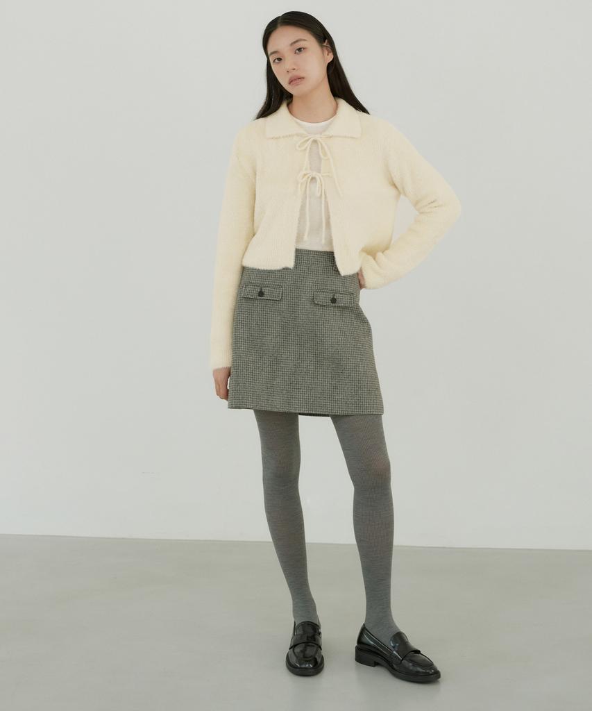 Otte Mini Check Pocket Sk_Gray