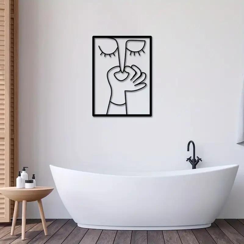 Abstract Humour Bad Smell Funny Bathroom Poster Print Painting Wall Art Pictures For Wc Toilet Room Decor