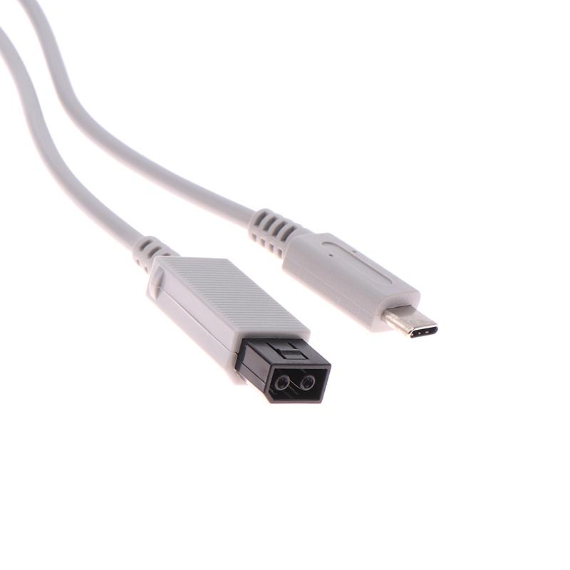 1 stk 2M kabel egnet for Wii For Wii U Host Pd Strømkabel Ladekabel ledninger Reparasjonstilbehør
