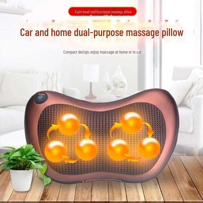 Cross-Border Multi-Function Neck, Shoulder, Waist & Abdomen Massager Pillow for Car & Home