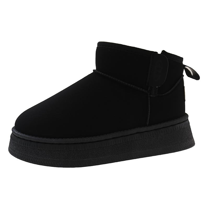 Fashion 2024 Ladies Ankle Cotton Brand Women's Shoes Australian Boots Winter Footwear Round Toe Flat Heel Boots-Women Fashion Snow Low