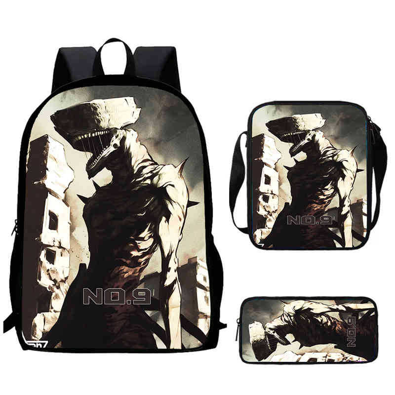 Monster No. 8 Schoolbag Multi-Functional Cross-Border Backpack