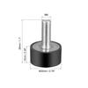 Uxcell Rubber Mounts, Anti-Vibration Rubber, Vibration and Shock Absorber with Threaded Studs, M6x 18mm, 20x10mm, Pack of 8