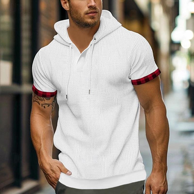 

New Summer Casual Short Sleeve T-shirt for Men XXXL абрикосовий