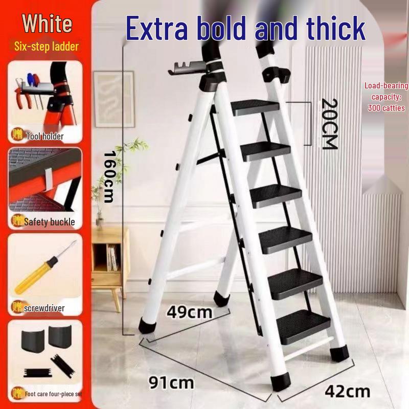 Durable Multifunctional A-Frame Folding Ladder for Indoor and Outdoor Use