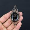 Tree Of Life Black Onyx Gemstone Pure Copper Wire Wrapped Handmade Pendant Jewelry