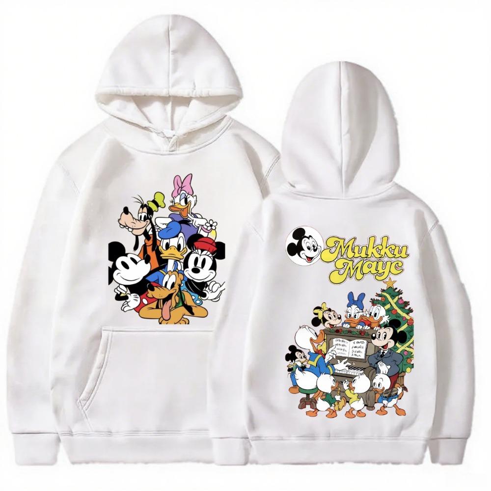 Disney Mickey Christmas Parent-child Set Children's Adult Hoodie Available In Multiple Colors for Autumn and Winter Hoodies