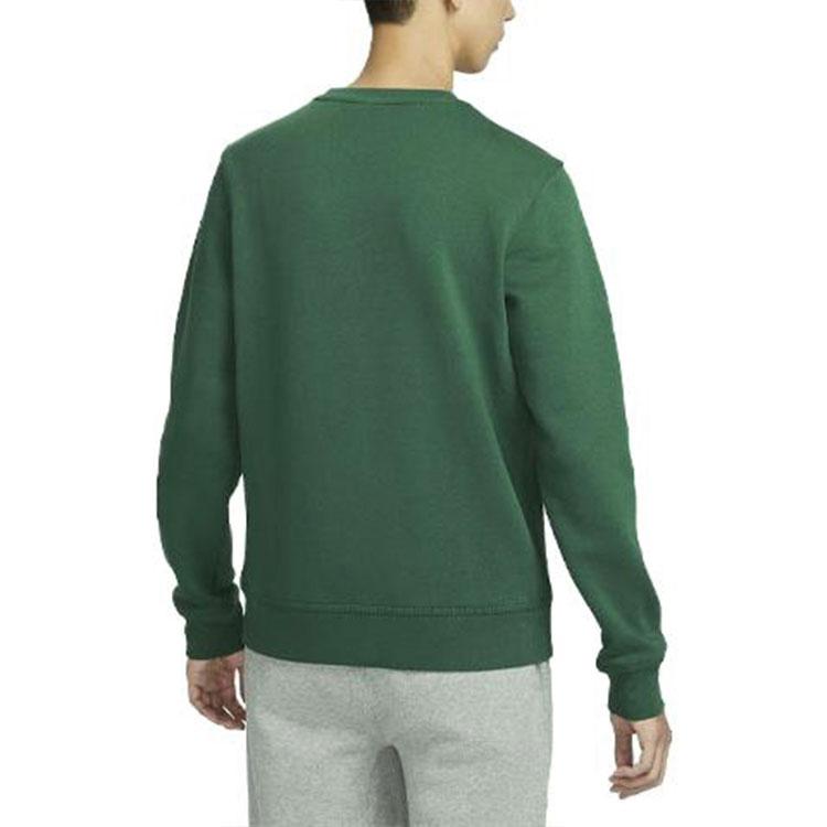 Nike Club Fleece Solid Logo Crew Neck Sweatshirt Men Tops Green 623459-341