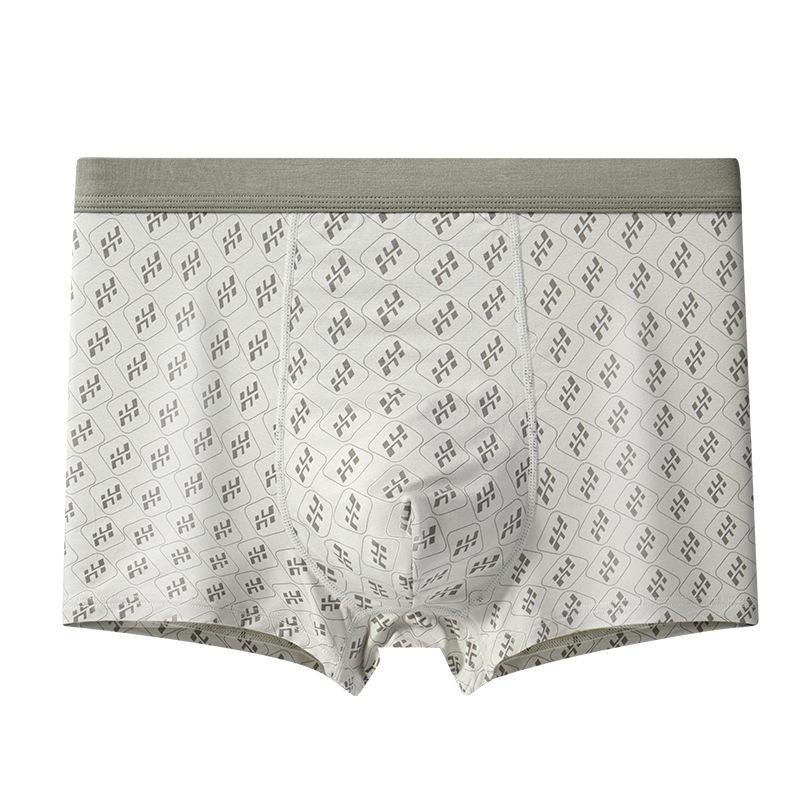 Men's Underwear Loose Plus Size High Waist Seamless Flat Corner Underwear Thin Four Corner Shorts