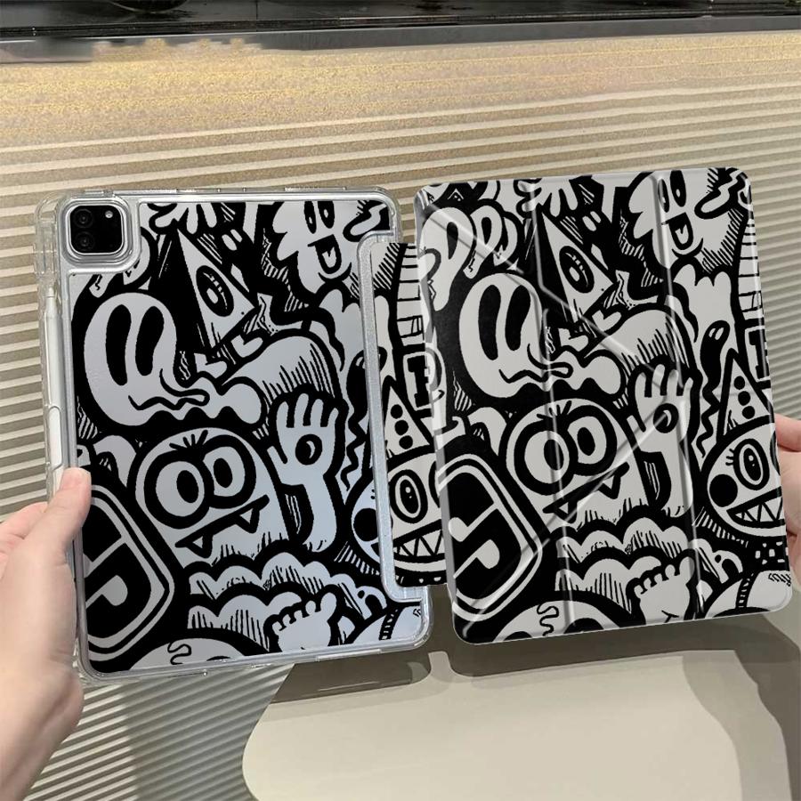 

Крутий Арт Графіті Чохол-підставка Y-Fold Для Планшета iPad Air 4 5 M3 M2 1 2 M4 11дюймів Pro 2025 Mini 6 7 Pro 11-го 10-го 9-го 8-го iPad Pro 2018 11inch