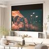 Projector Screen 247 x 168 cm 100 Inch 16:9 HD 4K Projection Screen Electric with Remote Control, White