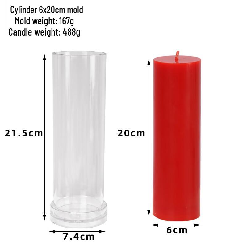 Акриловая цилиндрическая форма для DIY