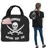 Goonies Never Say Die Insulated Lunch Bag for Women Kids Leakproof Food Boxes Thermal Lunch Box Tote