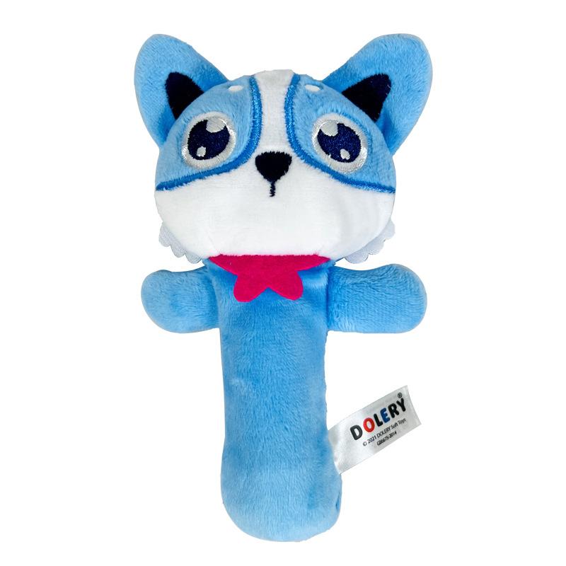 New Baby Plush Rattles Cartoon Animals Grab Ability Training Toy Infant Stroller Bed Hanging Bell Plush Dolls Educational Toys