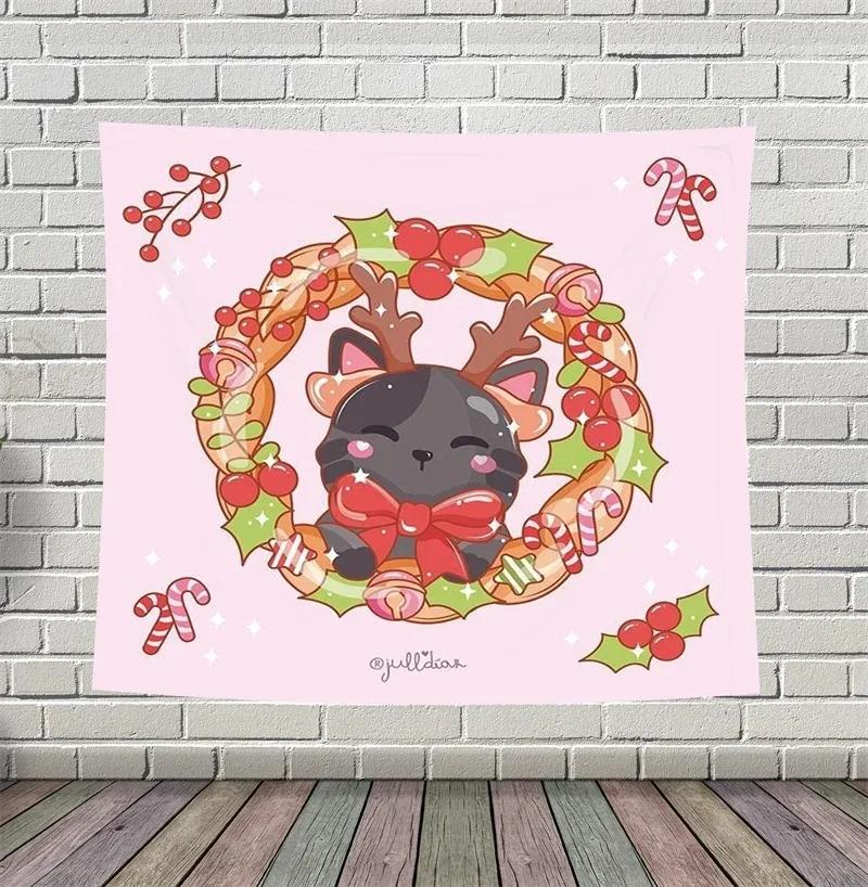 

Christmas Creative Christmas Tree Tapestry Living Room Sofa Home Decoration Christmas Gift 100x75cm