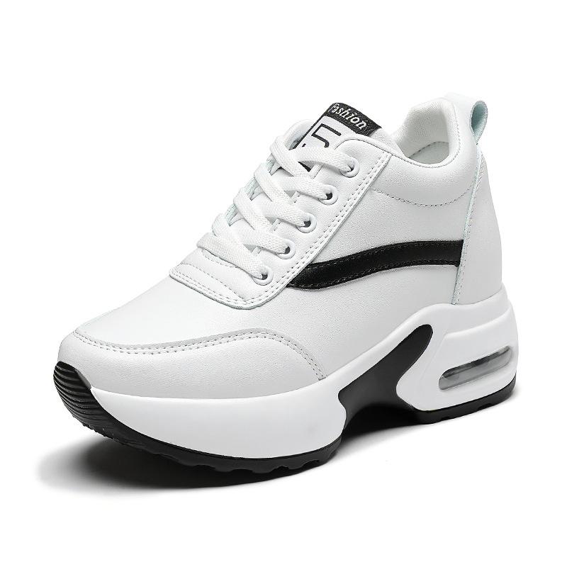 Plus Size Women's Height-Increasing Platform Sneakers - Autumn/Winter, Thick Sole, Trendy Casual Sports Shoes