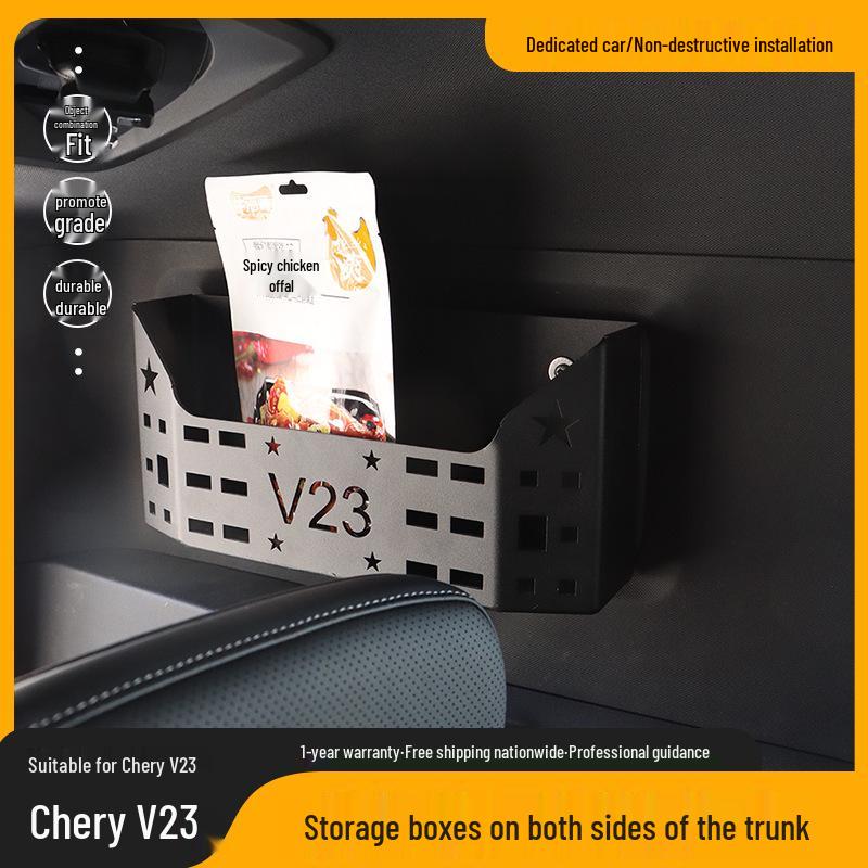 Chery V23 Trunk Aluminum Alloy Side Compartment Storage Box