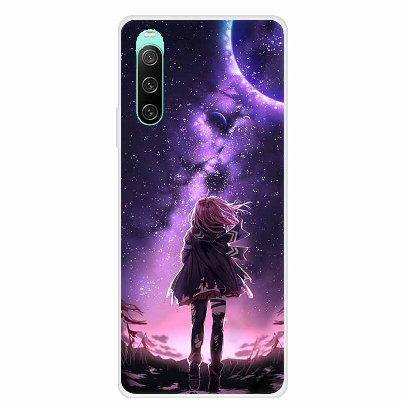 For Sony xperia 10 IV Case 1 IV 10 iV Clear Fashion Soft TPU Silicone Back Case For Sony Xperia 10 1 5 III Cover Funda Shell Cat