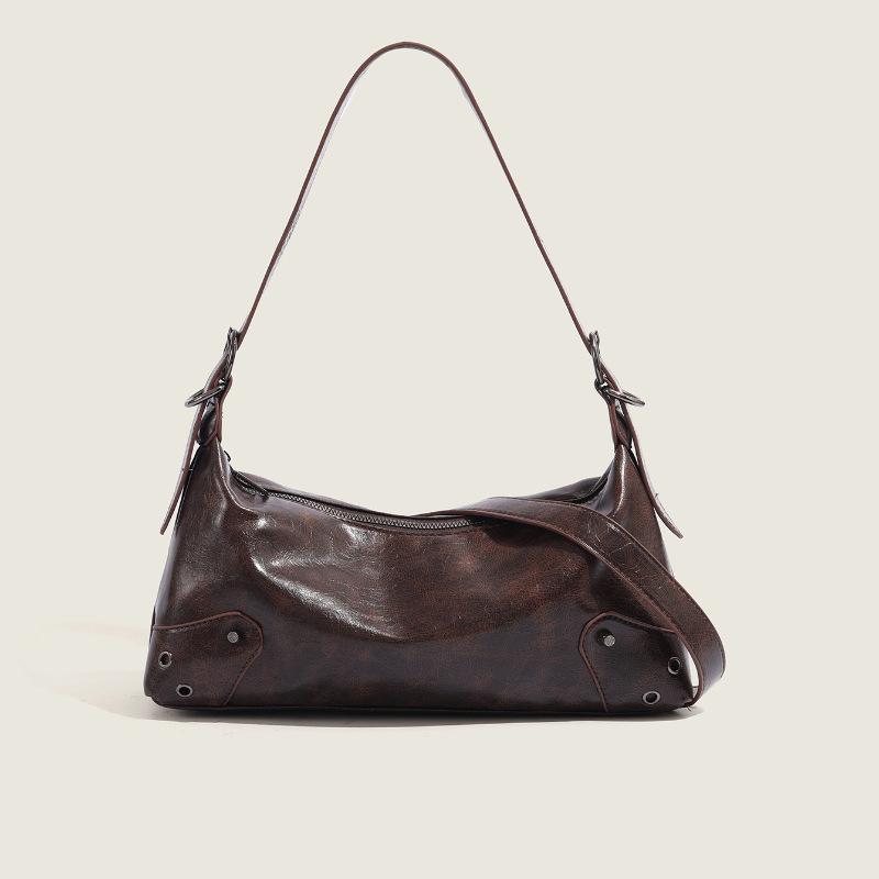 Niche Design New Women's Bags, Autumn and Winter Maillard Armpit Bags, Foreign-style Versatile Single Shoulder Messenger Bags for Women