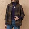 MAXZA Check Buckle Cape Jacket Zc01qj600on