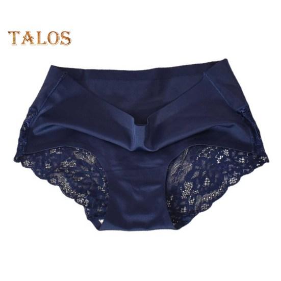 

Женские трусы средней талии с кружевной отделкой, закрывающие ягодицы, бесшовные, однотонные, эластичные, удобные, повседневные, спортивные трусы M