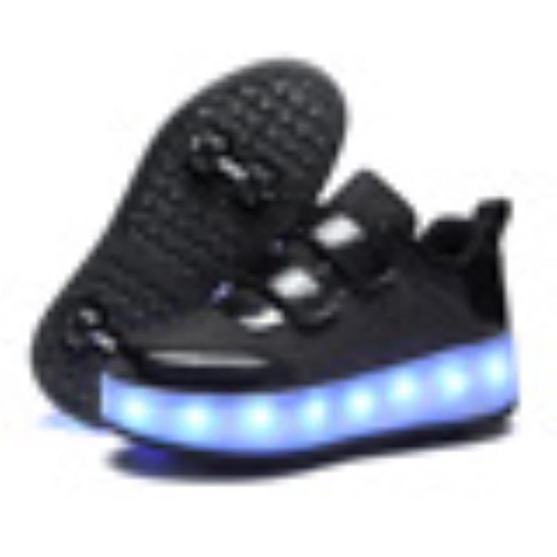 Bozong S890 USB Charging LED Light-Up Roller Shoes