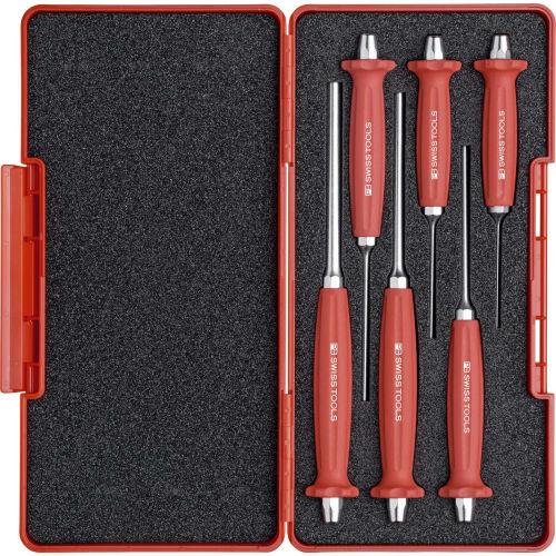 PB SWISS TOOLS 758SET Parallel Pin Punch with Handle, Box Set