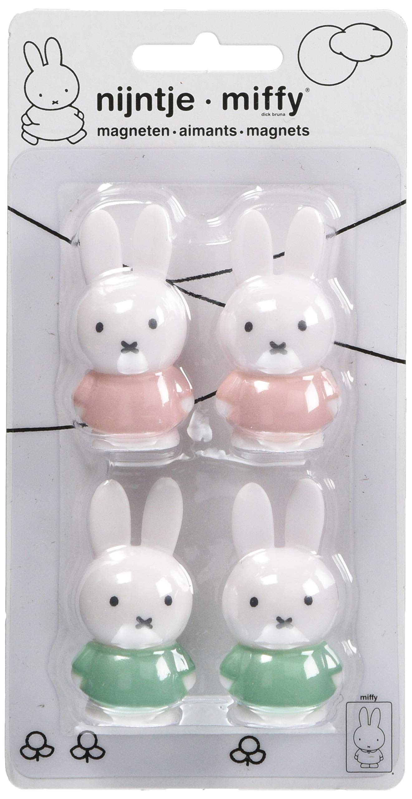 

ATELIER PIERRE Pastel Miffy Set of 079338 Magnets, 4,