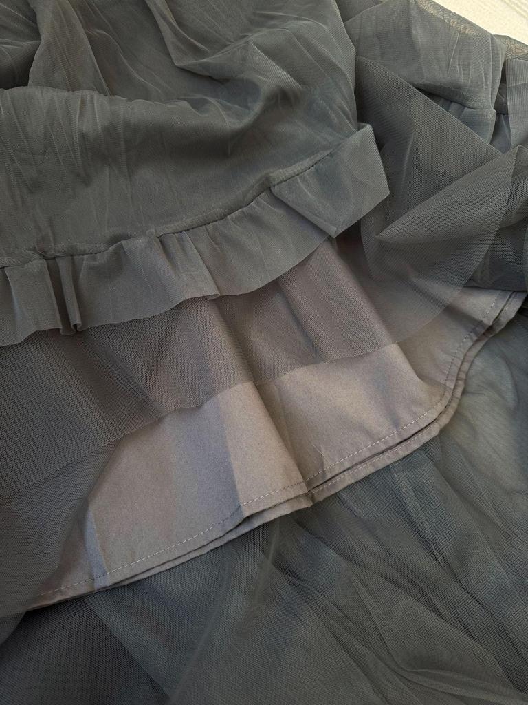 Women’s French-Style High Waist A-Line Mesh Skirt | 2026 Fairy Pleated Loose Hem