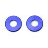 Blue Aluminum Decorative Door Lock Knob Covers For Mercedes C E S GLC GLE Class