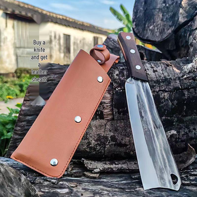 

Кованый вручную марганцевый стальной садовый серп: Идеально для колки и рубки дров