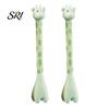 Novelty Gel Pen 2pcs Giraffe Shape Cute Cartoon Animal Even Ink Distribution Creative Pedestal Design for School Students Party Office Comfortable