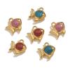 Yori 5pcs Gold Dripping Fish DIY Pendant Stainless Steel Waterproof Jewelry Cute Cartoon Pendant DIY Fun Accessories 2025 NEW