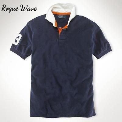 Polo RogueWave Homme Broderie Manches Courtes Polo Décontracté Business Social Polos Homme