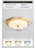 "Wabi-Sabi Retro Gold Ceiling Lamp: Medieval Resin Design for Master Bedroom and Study"