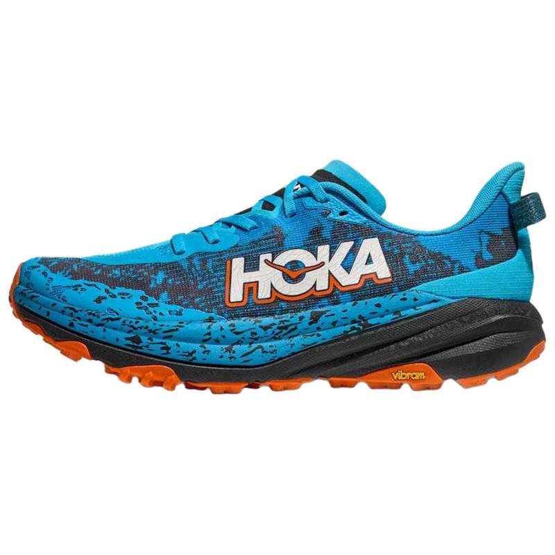 

HOKA ONE ONE Speedgoat 6 Breathable, Supportive, And Lightweight Trail Running Shoes Men s Blue Sneakers 1147791-SWRD 41 синій