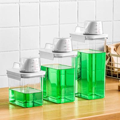 Cutie depozitare pudră de rufe, găleți de plastic mari și mici de uz casnic cu capace, recipiente speciale