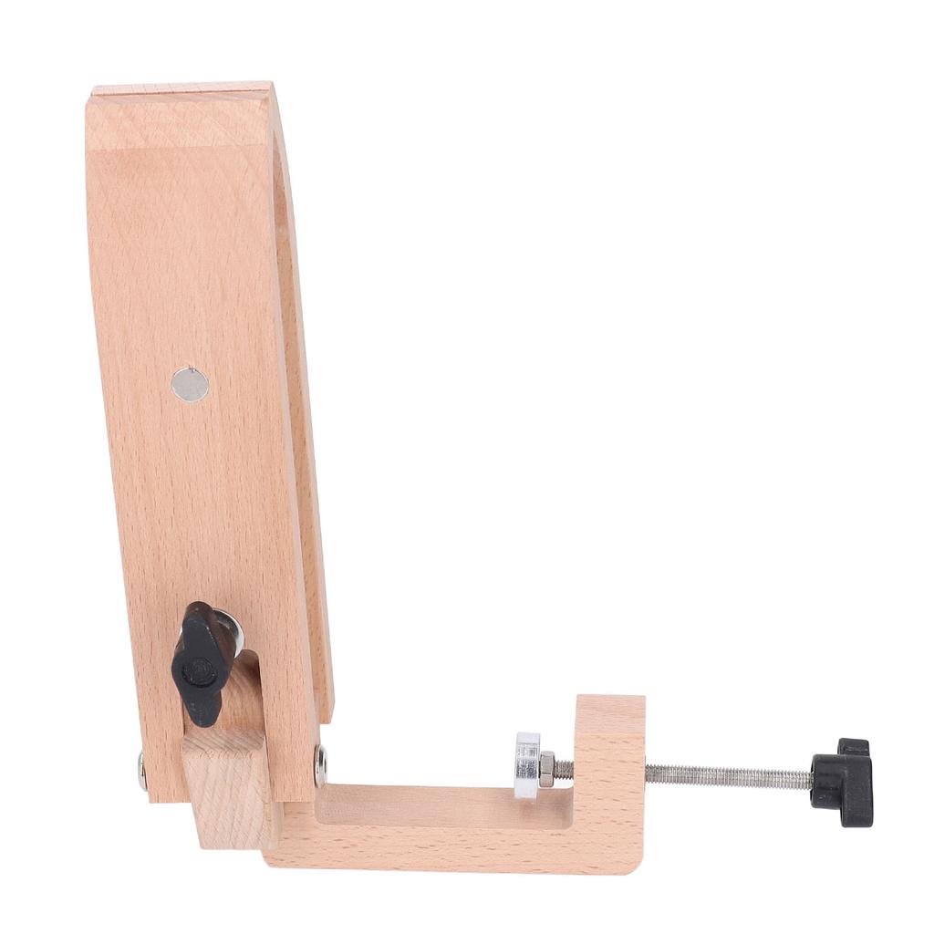 Clește de Cusut Manual cu Cheie Hexagonală Lemn de Fag Desktop Rotativ Clește de Cusut pentru Piele DIY