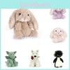 Porte-clés Jouet Peluche Créatif Avec Personnages Lapin Et Chat Pour Cadeau Enfant Et Objet de Collection Amusant