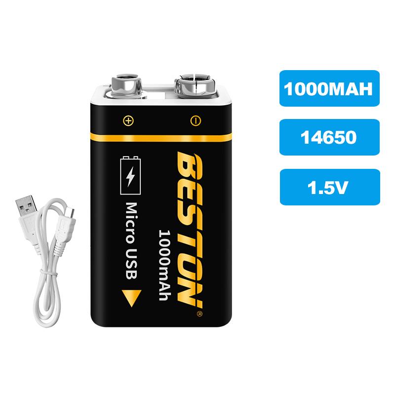 

Аккумуляторная батарея 9 В, квадратная USB-батарея 1000 мАч